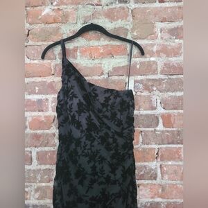 Revelry Jade Floral Burnout Velvet Dress